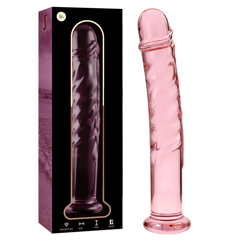 SÉRIE NEBULA PAR IBIZA - MODÈLE 16 GODE EN VERRE BOROSILICATE CLAIR 18,5 CM -O- 3 CM