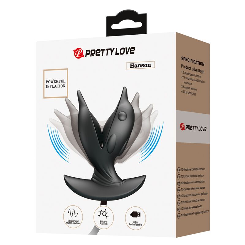 PRETTY LOVE - PLUG ANAL DELFIN GONFLABLE & RECHARGEABLE