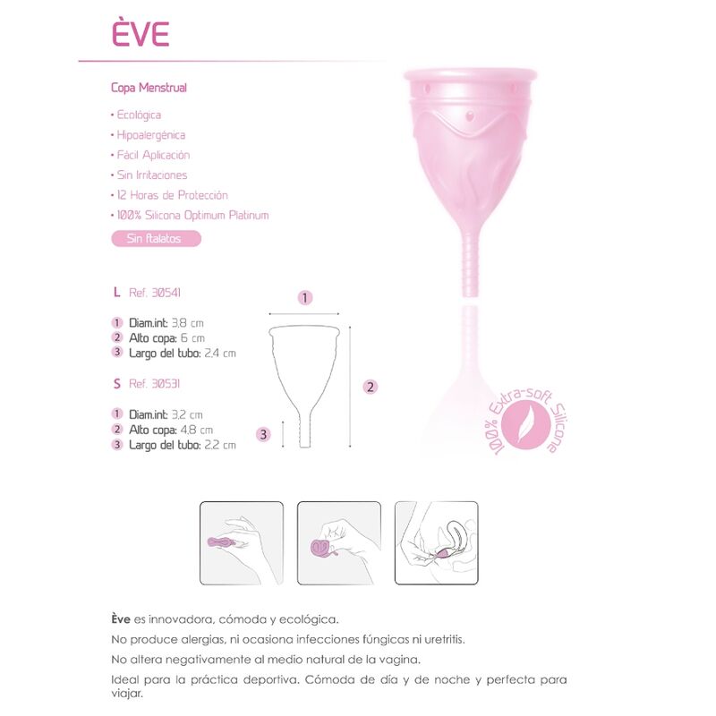 FEMINTIMATE - COUPE MENSTRUELLE EN SILICONE EVE - TAILLE S