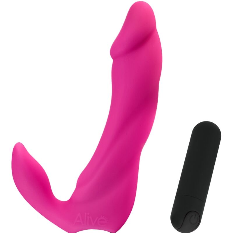 ALIVE - GODE VIBRATEUR BIFUN PRO ROSE 14,9 CM