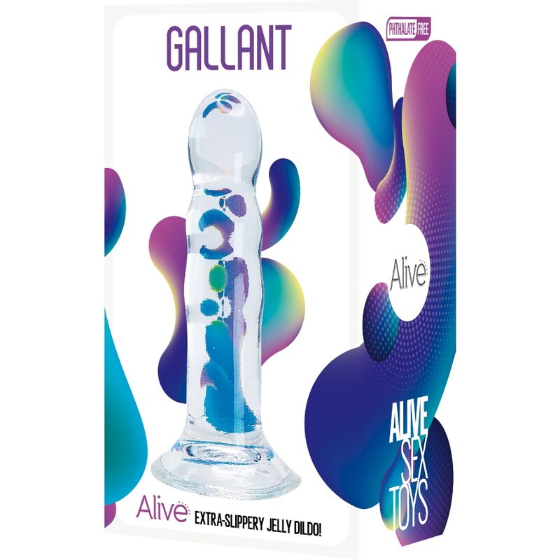 ALIVE - GALLANT PÉNIS RÉALISTE TRANSPARENT 14 CM