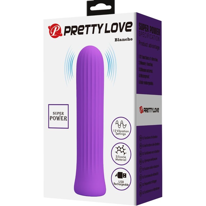 PRETTY LOVE - BLANCHE VIBRATEUR STIMULATEUR LILAS