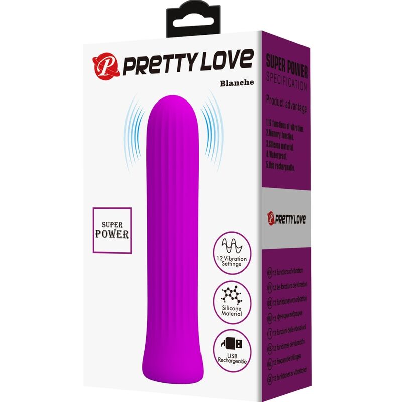 PRETTY LOVE - BLANCHE VIBRATEUR STIMULATEUR ROSE