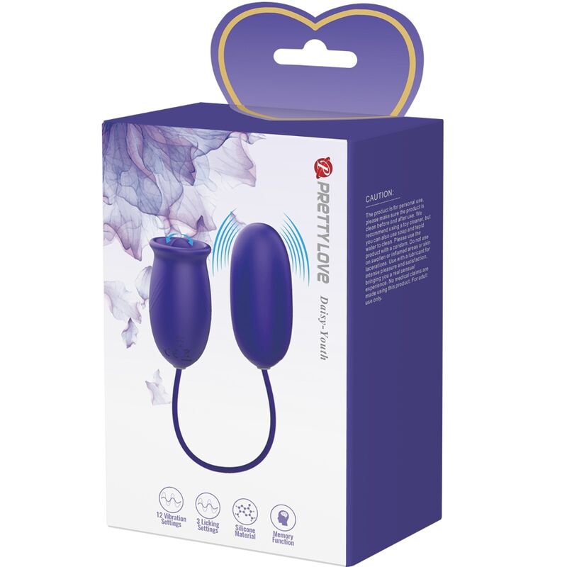 PRETTY LOVE - STIMULATEUR VIBRATEUR RECHARGEABLE DAISY YOUTH VIOLET