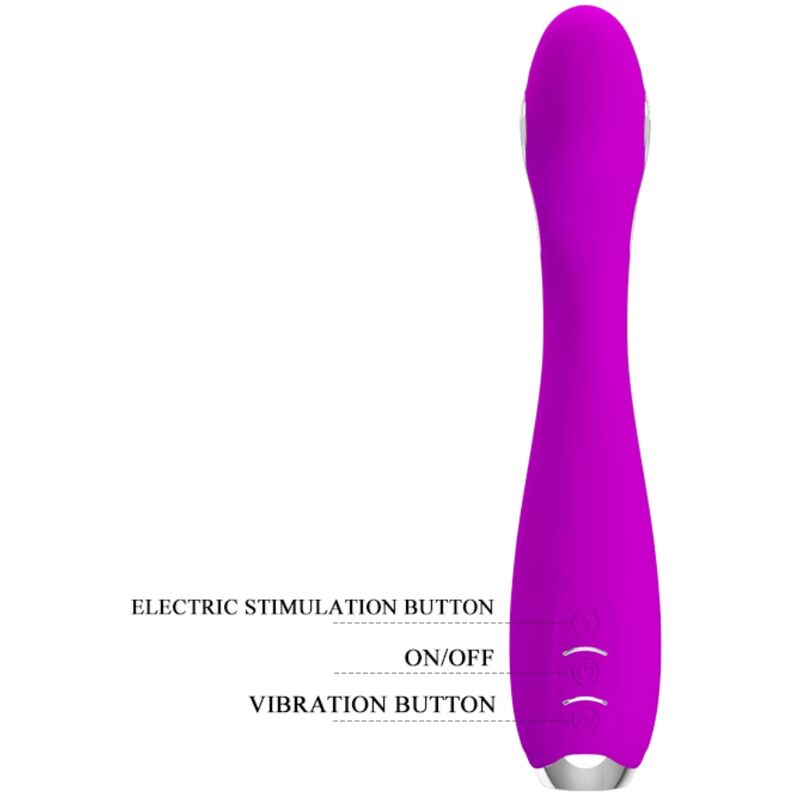 PRETTY LOVE - VIBRATEUR ÉLECTROCHOC RECHARGEABLE HECTOR-IMPERMÉABLE VIOLET