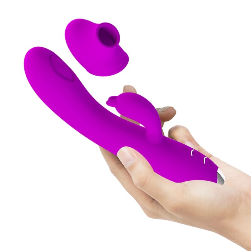 PRETTY LOVE - VIBRATEUR SUCKER RECHARGEABLE REGINA VIOLET