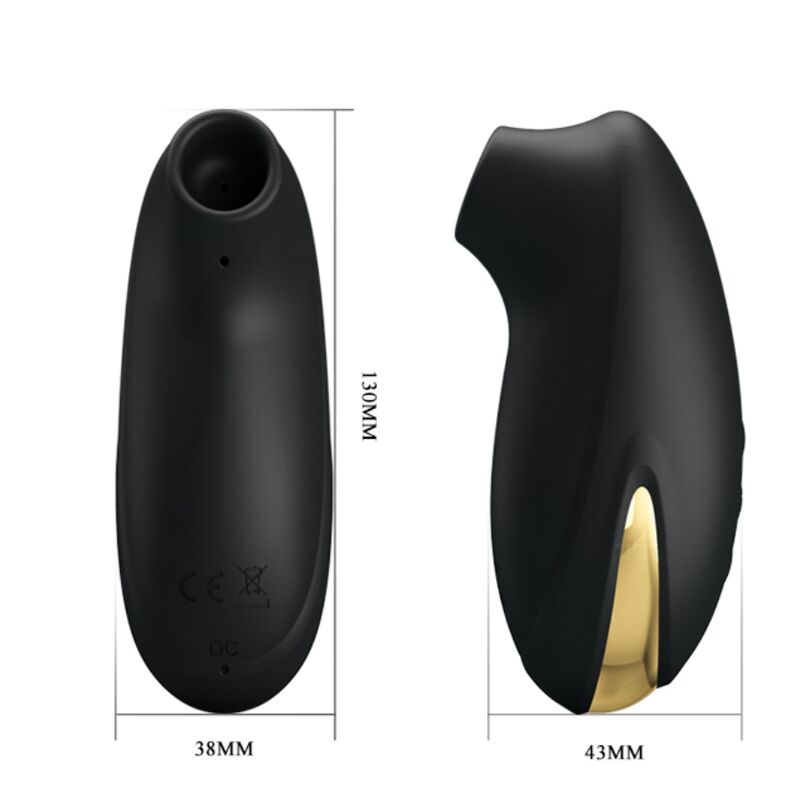 PRETTY LOVE - MASSEUR DASPIRATION DE LUXE RECHARGEABLE NOIR