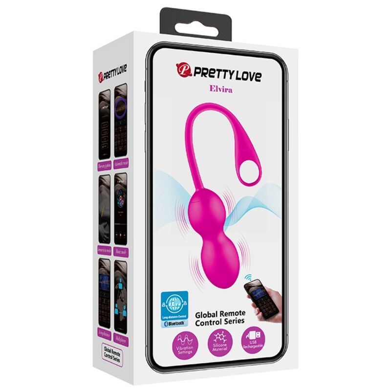 PRETTY LOVE - BALLES VIBRANTES RECHARGEABLES ELVIRA ROSE