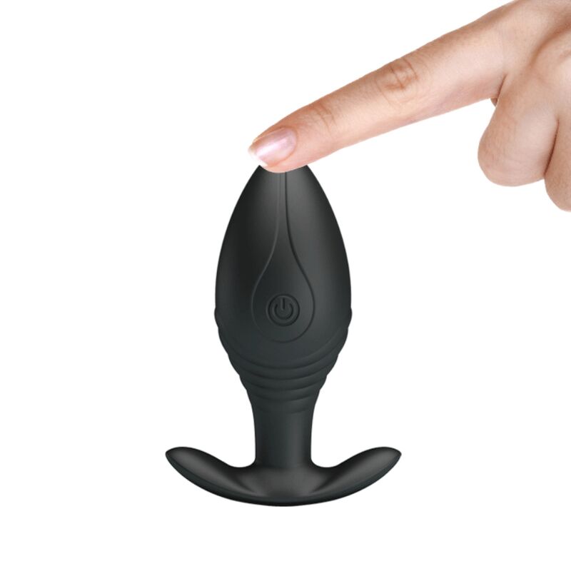 PRETTY LOVE - VIBRATEUR RECHARGEABLE REGINA ANAL PLUG NOIR