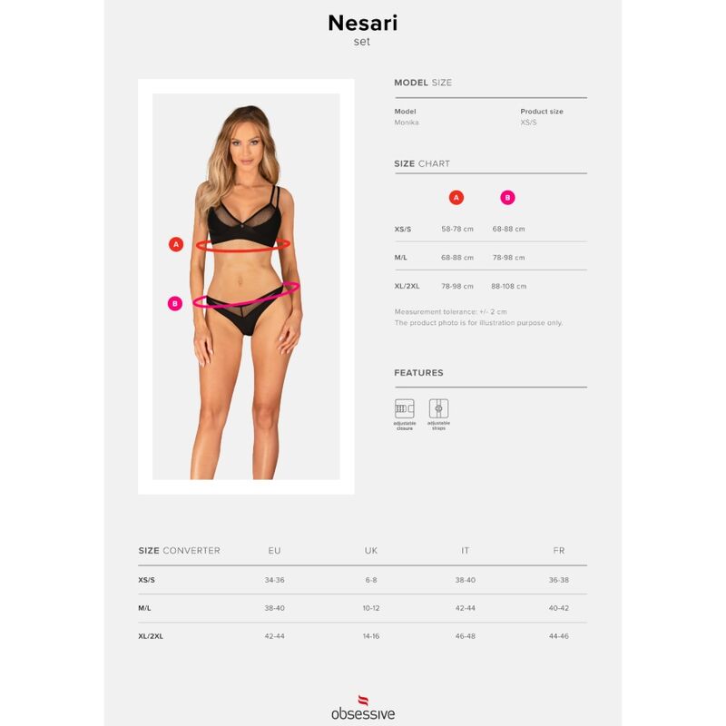 OBSESSIF - ENSEMBLE NESARI DEUX PIÈCES XS/S