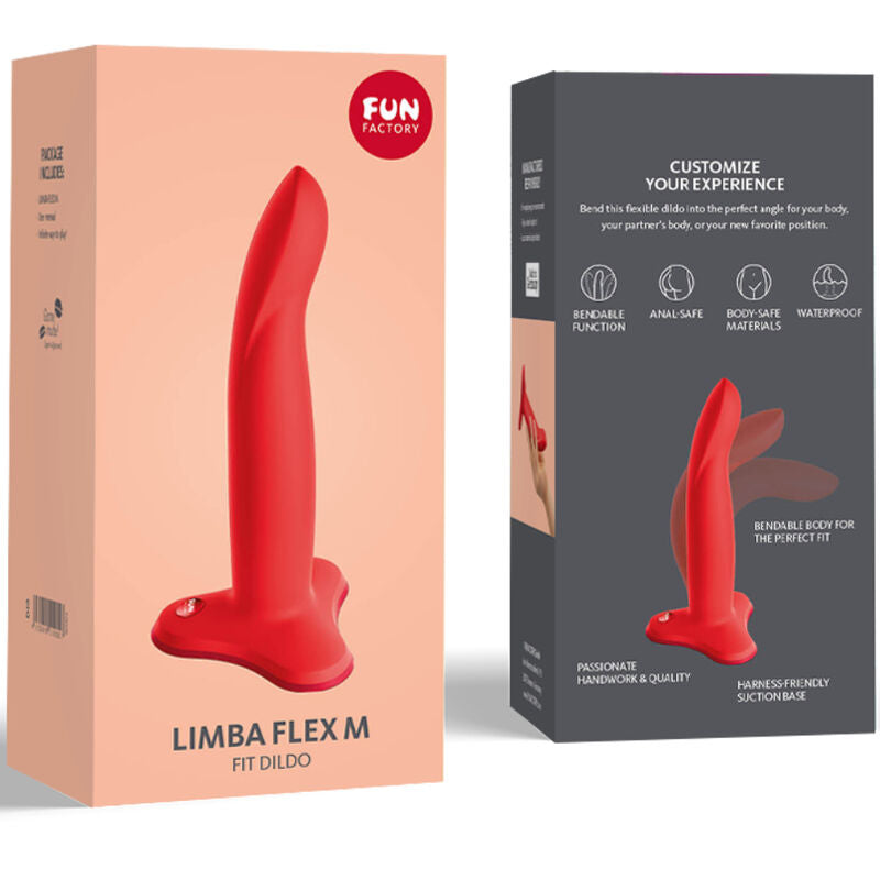 FUN FACTORY - GODE FLEXIBLE LIMBA ROUGE TAILLE M