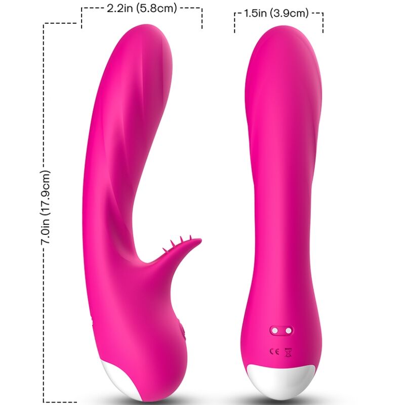 ARMONY - VIBRATEUR ROMANCE AVEC STIMULATEUR FUCHSIA