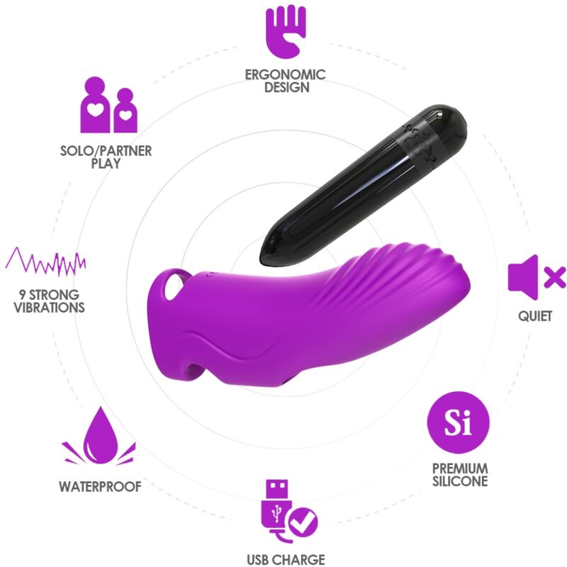 ARMONY - AURORA VIBRATEUR DOIGT FUCHSIA