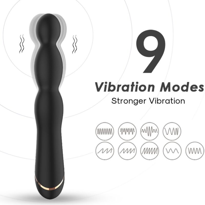 ARMONY - VIBRATEUR BAMBU RÉGLABLE NOIR