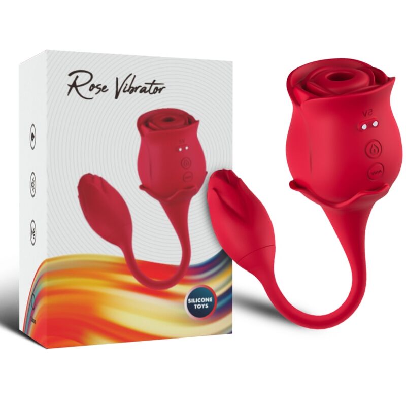 ARMONY - VIBRATEUR DE CLIT PINK LICKING &amp; VIBRATEUR ROUGE