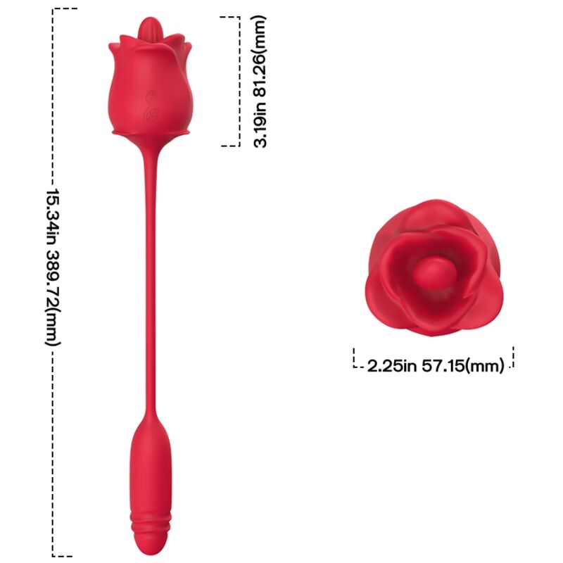 ARMONY - STIMULATEUR ROSE & VIBRATEUR COLA ROUGE