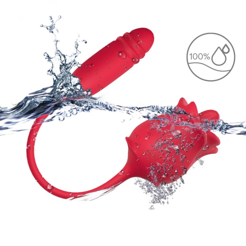 ARMONY - STIMULATEUR ROSE & VIBRATEUR COLA ROUGE