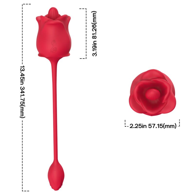 ARMONY - STIMULATEUR ROSE &amp; VIBRATEUR COLA ROUGE