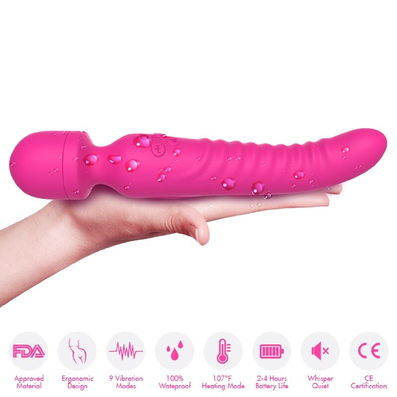 ARMONY - MISSION MASSAGER & VIBRATEUR EFFET CHALEUR FUCHSIA