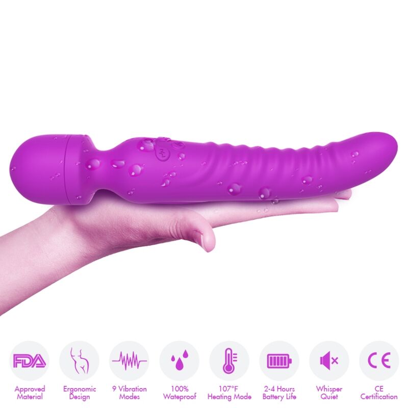 ARMONY - MISSION MASSAGER & VIBRATEUR EFFET CHALEUR VIOLET