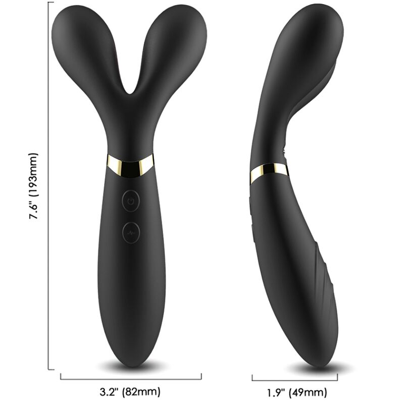 ARMONY - Y-WAND MASSAGE &amp; VIBRATEUR DOUBLE TÊTE NOIR