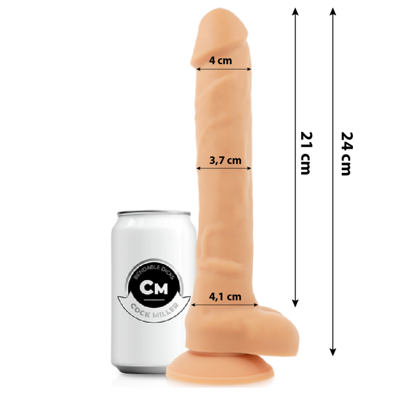 COCK MILLER - COCKSIL ARTICULABLE SILICONE DENSITÉ 24 CM