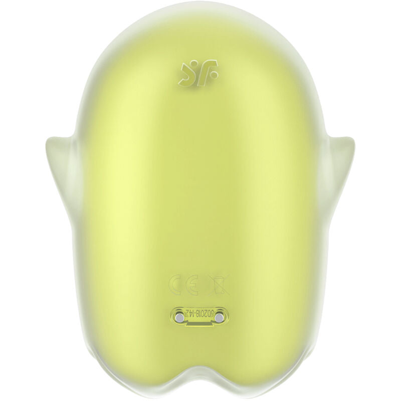 SATISFYER - GLOWING GHOST AIR PULSE & VIBRATEUR JAUNE