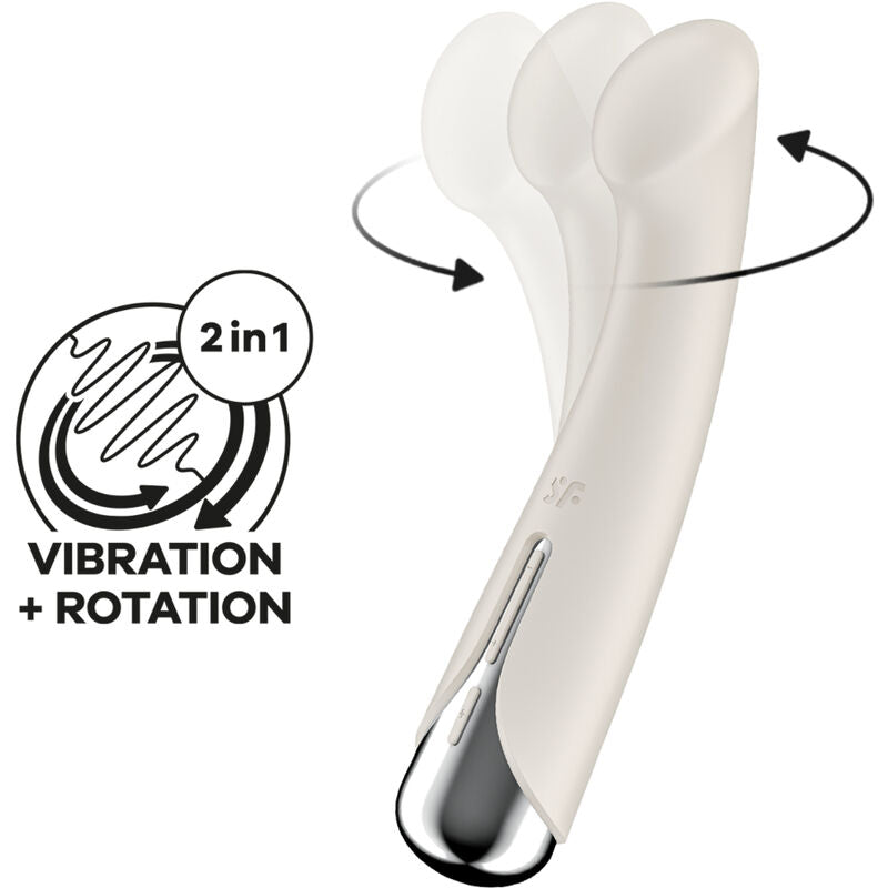 SATISFYER - SPINNING G-SPORT 1 VIBRATEUR ROTATOR ROUGE