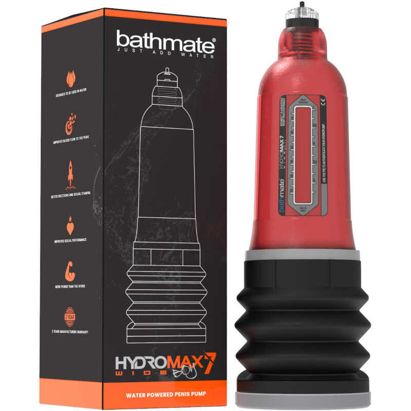 BATHMATE - HYDROMAX 7 WIDE BOY X30 ROUGE