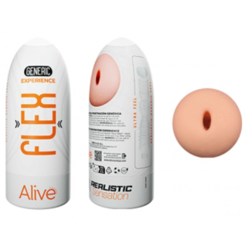 ALIVE - MASTURBADEUR MÂLE FLEX GÉNÉRIQUE TAILLE M