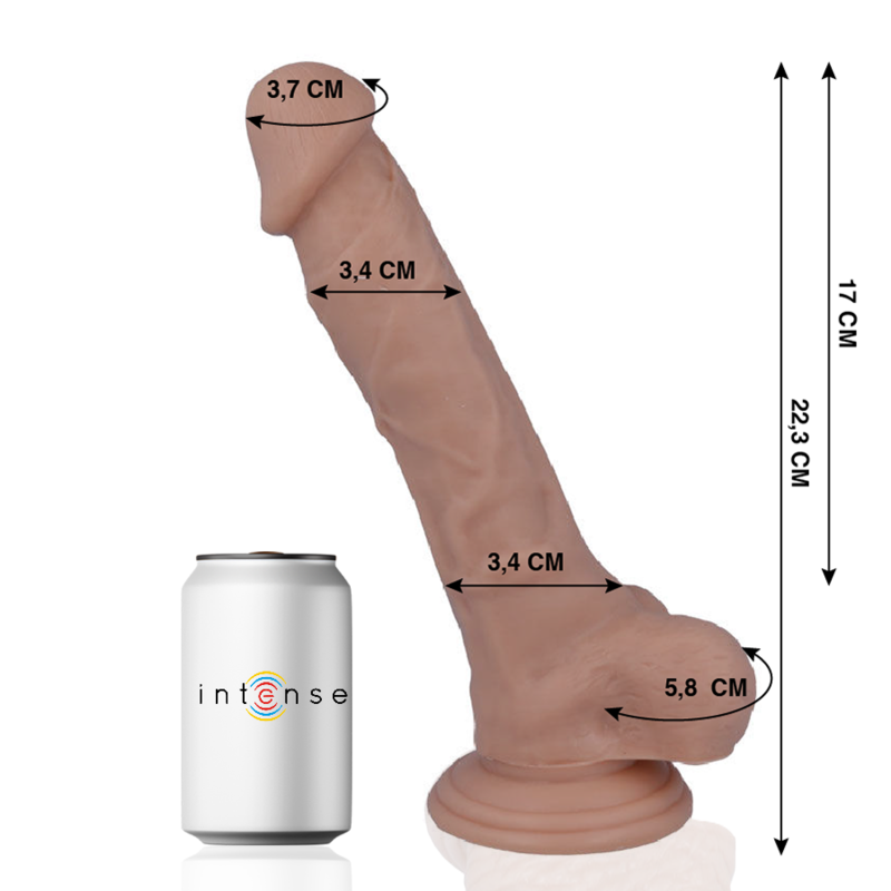 MR INTENSE - 28 PÉNIS RÉALISTE 22,3 CM -O- 3,4 CM