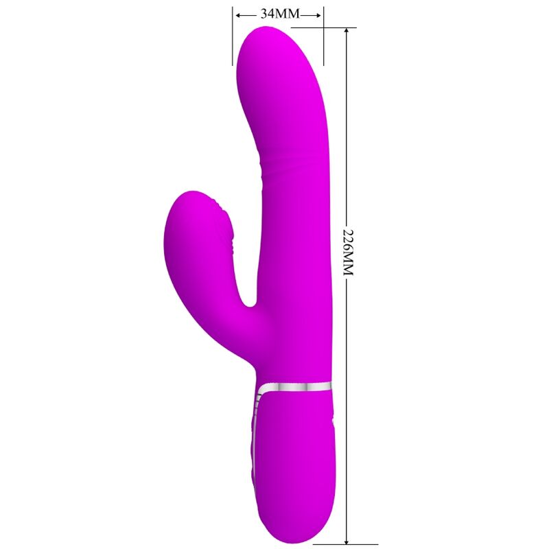 PRETTY LOVE - VIBRATEUR MULTIFONCTION POINT G FUCHSIA