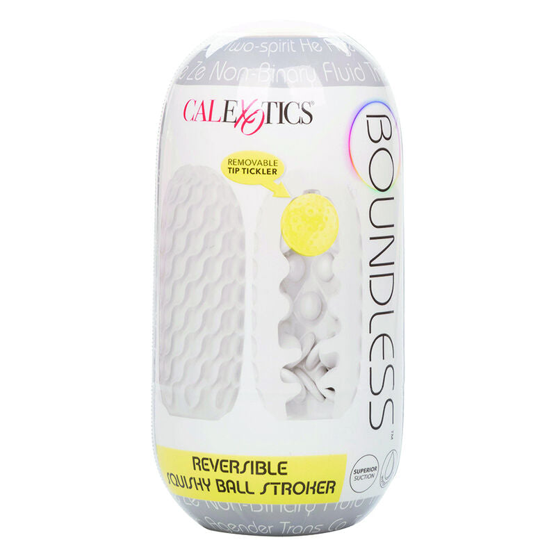 CALEXOTICS - BOUNDLESS SQUISHY RÉVERSIBLE BALL STROKE GRIS