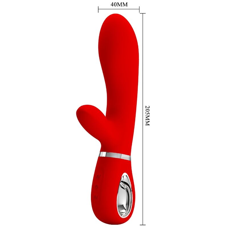 PRETTY LOVE - VIBRATEUR MULTIFONCTION G-SPOT THOMAS ROUGE