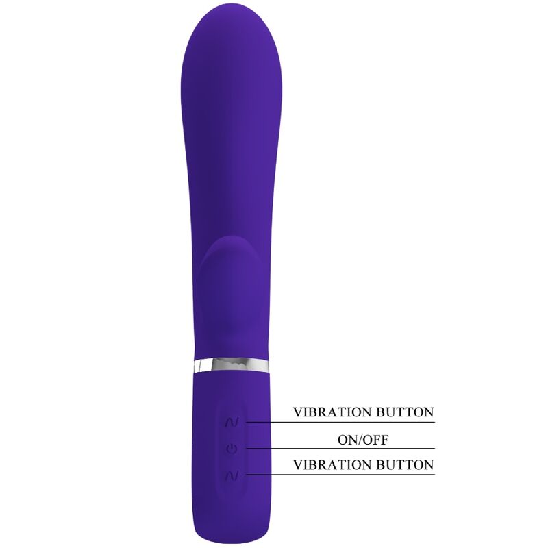 PRETTY LOVE - VIBRATEUR MULTIFONCTION POINT G THOMAS VIOLET