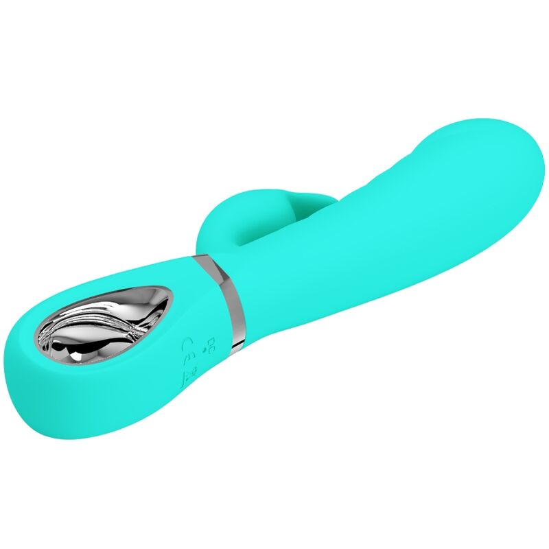 PRETTY LOVE - VIBRATEUR MULTIFONCTION G-SPOT PRESCOTT VERT AQUA