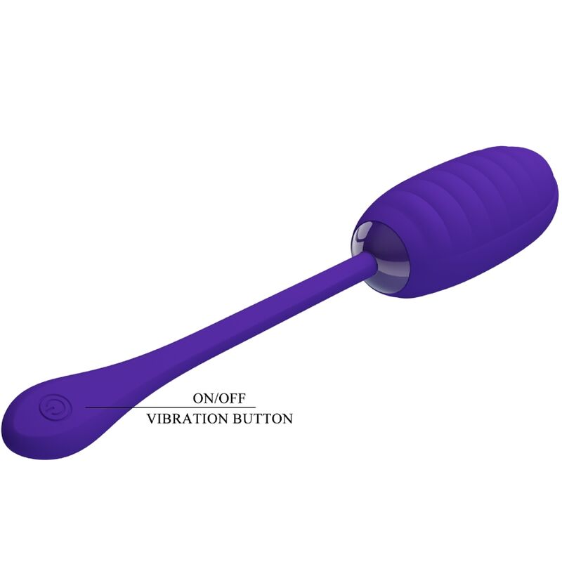 PRETTY LOVE - HUEVO VIBRADOR RECARGABLE KIRK MORADO