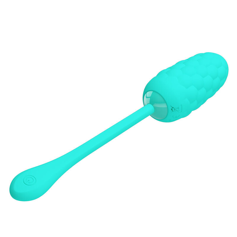 PRETTY LOVE - OEUF VIBRANT  TEXTURE MARINE RECHARGEABLE AQUA GREEN