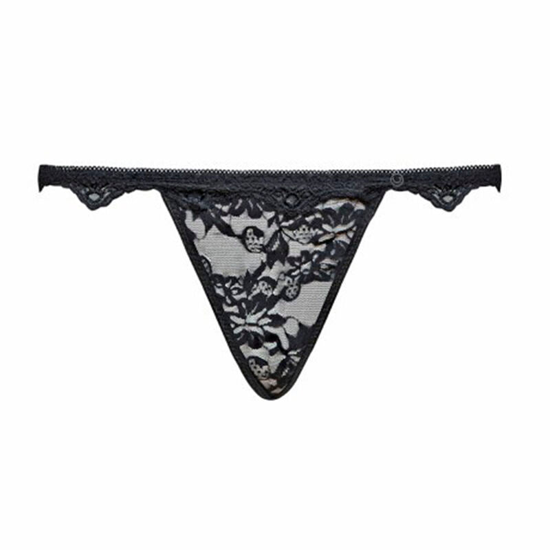 MODA LIVCO CORSETTI - BELITA LC 90231 SUJETADOR + BRAGA + LIGA NEGRO S/M