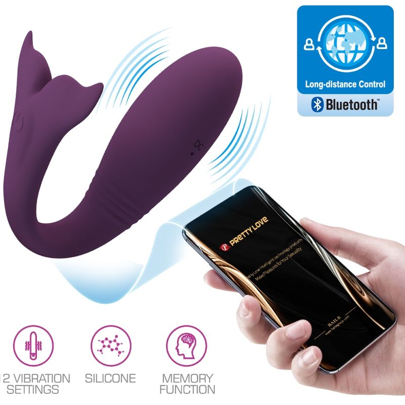 PRETTY LOVE - JAYLEEN VIBRADOR APP CONTROL REMOTO MORADO