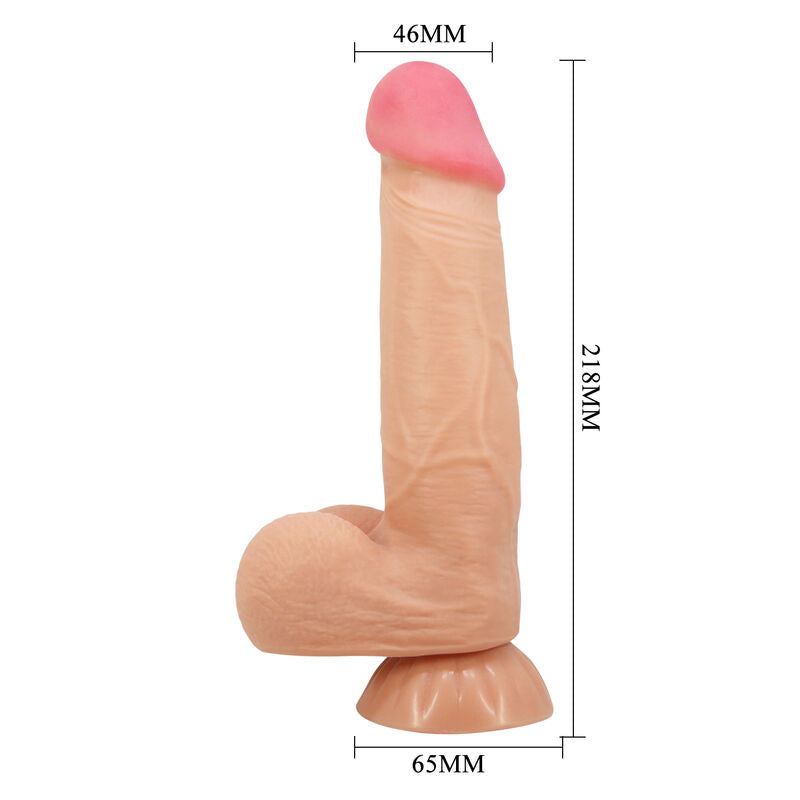 PRETTY LOVE - SÉRIE SLIDING SKIN GODE RÉALISTE AVEC VENTOUSE SLIDING SKIN 21,8 CM