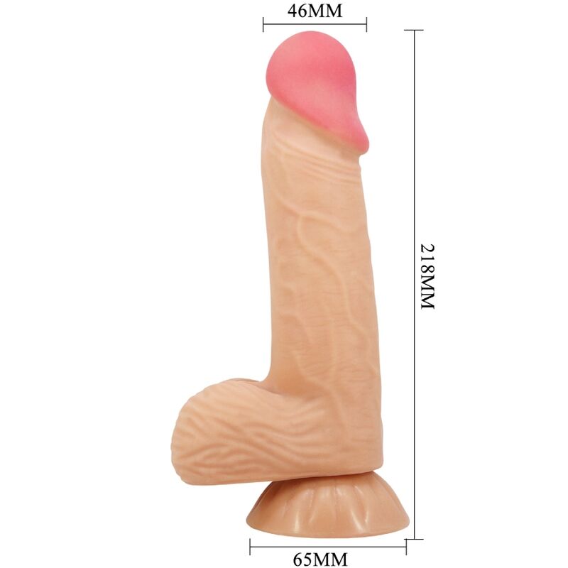 PRETTY LOVE - SÉRIE SLIDING SKIN GODE RÉALISTE AVEC VENTOUSE SLIDING SKIN 20,6 CM