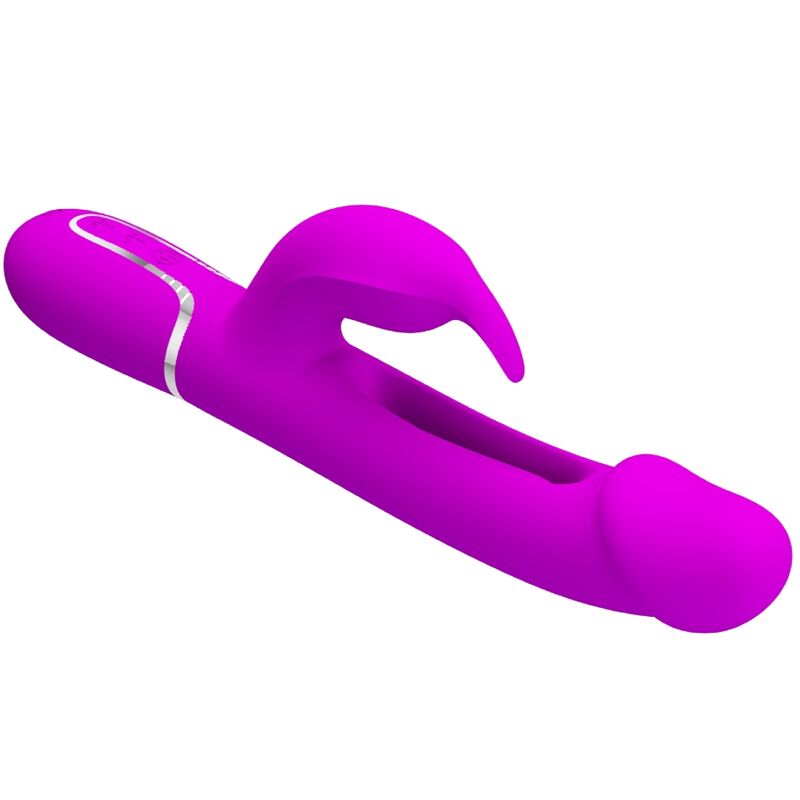 PRETTY LOVE - VIBRATEUR DEJON RABBIT 3 EN 1 MULTIFONCTION FUCSIA