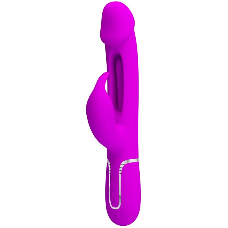 PRETTY LOVE - VIBRATEUR DEJON RABBIT 3 EN 1 MULTIFONCTION FUCSIA