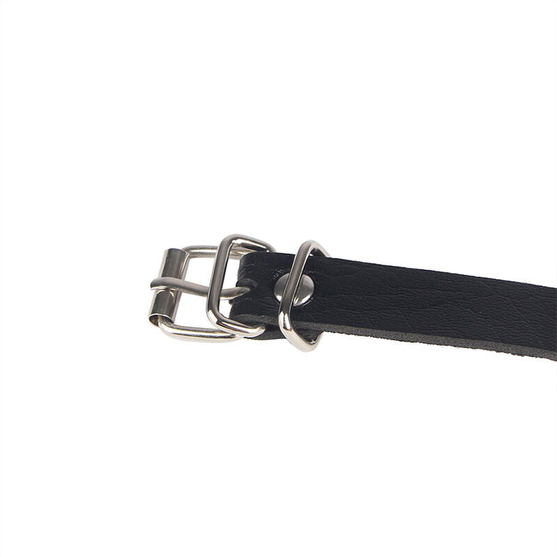 SUBBLIME - CHAINE BAGUE CUIR CEINTURE NOIR TAILLE UNIQUE