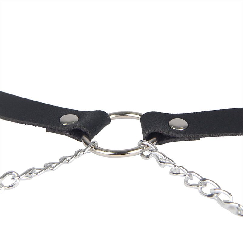 SUBBLIME - HARNAIS CEINTURE CUIR NOIR TAILLE UNIQUE