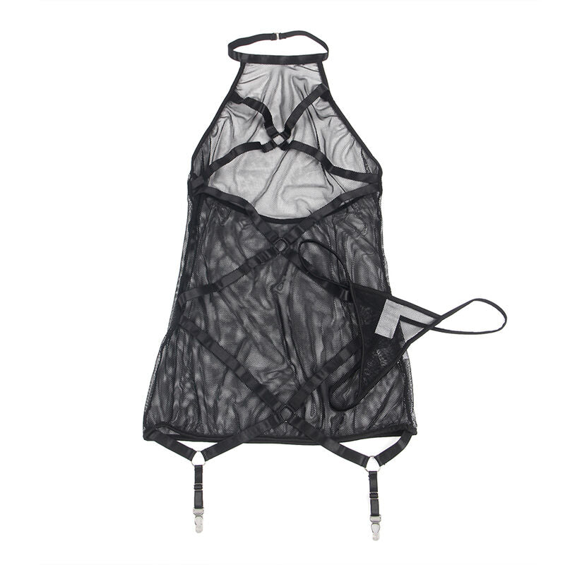 SUBLLIME - ROBE TRANSPARENTE  DOS LIQUIDE NOIR S/M