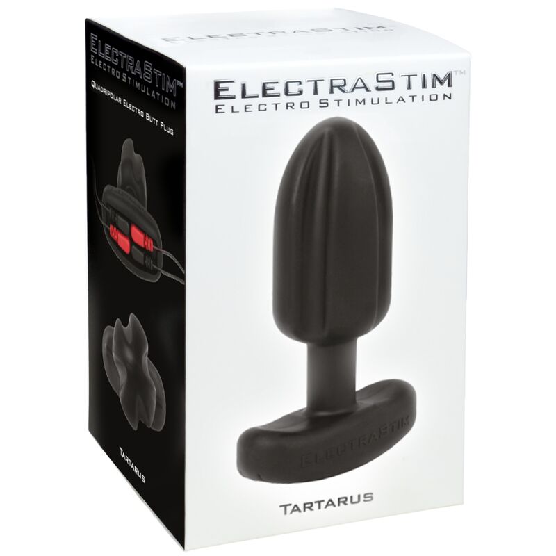 ELECTRASTIM - PLUG ANAL TARTARE QUADRIPOLAR SILICONE NOIR