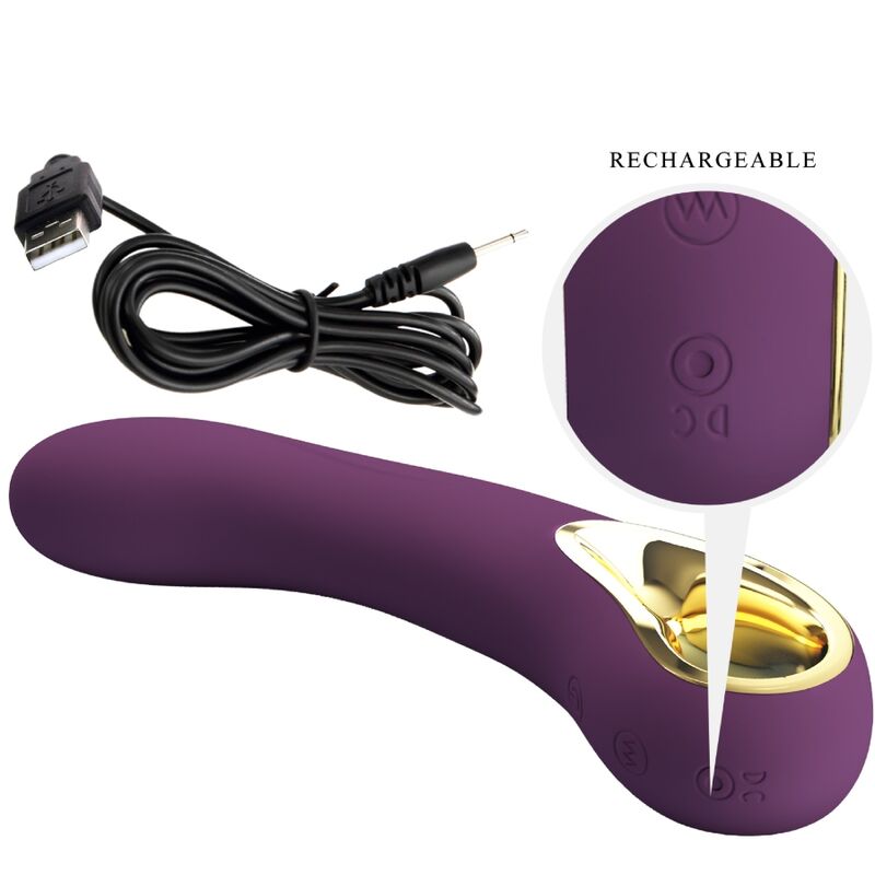 PRETTY LOVE - ETHAN VIBRATEUR RECHARGEABLE VIOLET