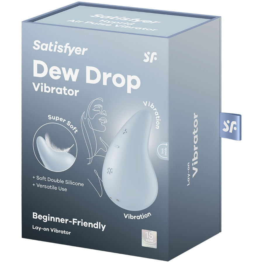 SATISFYER - VIBRATEUR DEW DROP LAY-ON BLANC